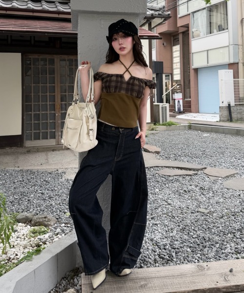 Ray Cassin（レイカズン） ワイドパンツ ジーンズ デニム デニムパンツ