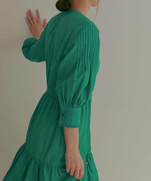 「CASA FLINE」 長袖ワンピース FREE グリーン レディース_画像9