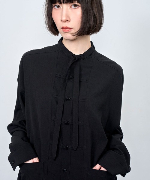 Nora Lily（ノラリリー） シャツ 「Nora Lily」China loop L/S Shirt