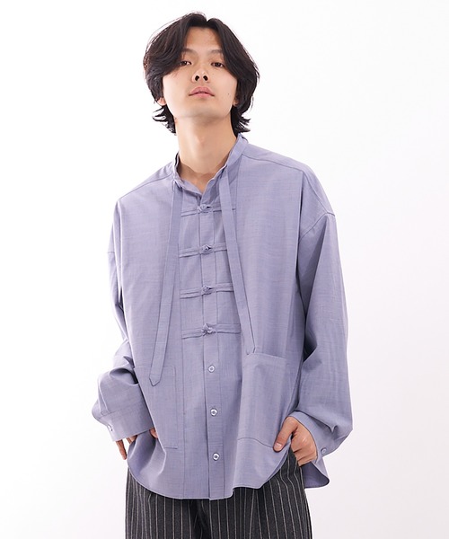 Nora Lily（ノラリリー） シャツ 「Nora Lily」China loop L/S Shirt