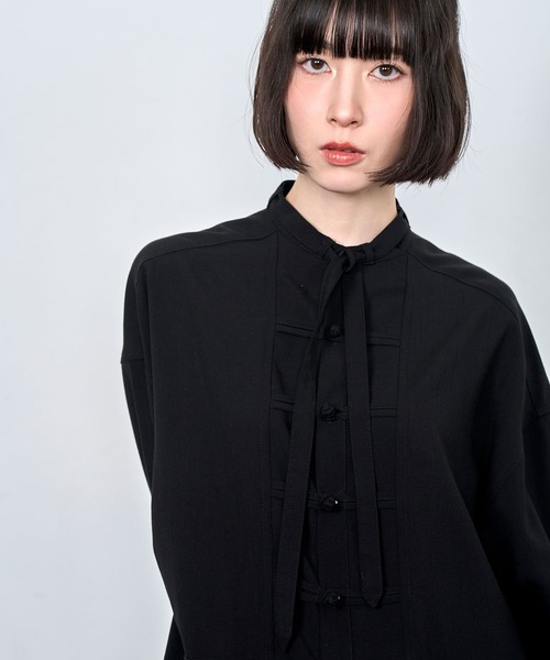 Nora Lily（ノラリリー） シャツ 「Nora Lily」China loop L/S Shirt