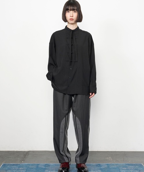 Nora Lily（ノラリリー） シャツ 「Nora Lily」China loop L/S Shirt 