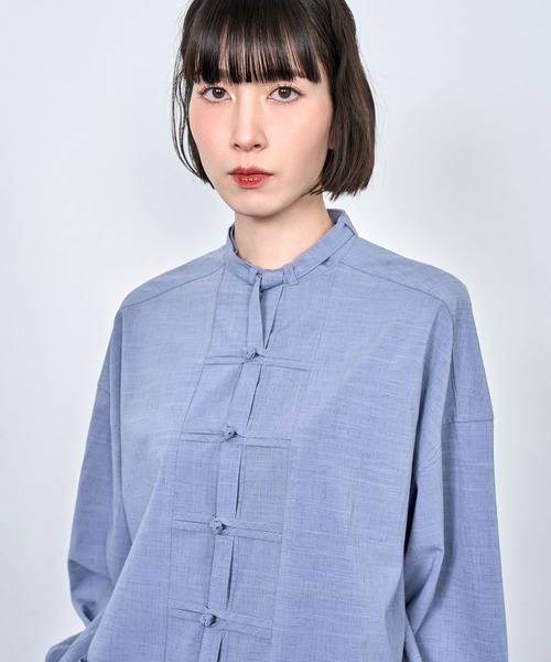 Nora Lily（ノラリリー） シャツ 「Nora Lily」China loop L/S Shirt