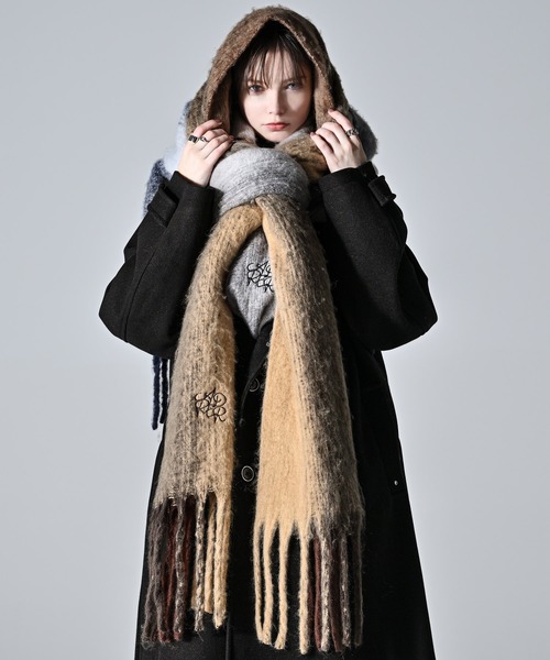 「ADRER」 ストール FREE ホワイト メンズ_画像4