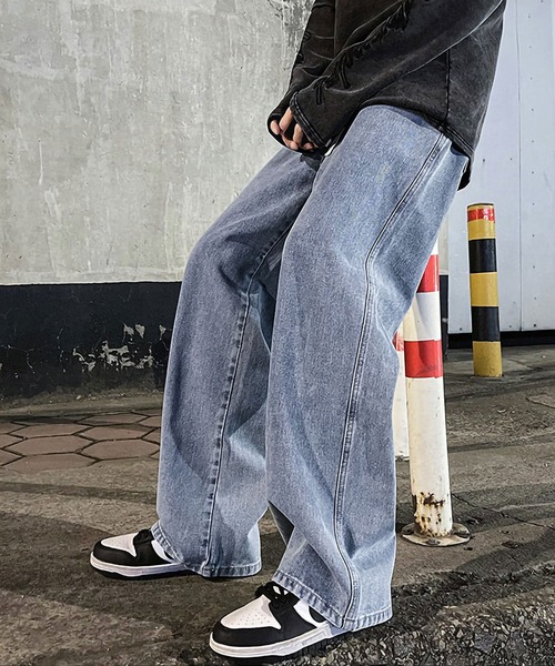 「ARCADE」 デニムパンツ M ライトブルー メンズ_画像5