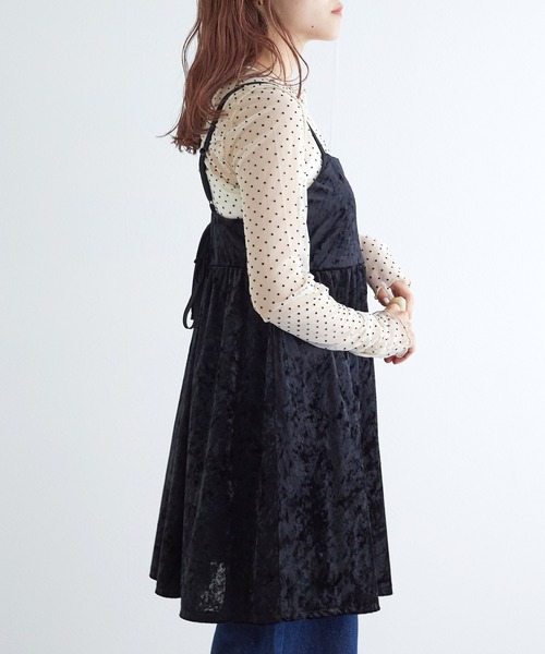 「w closet」 キャミソール FREE ブルー レディース_画像3