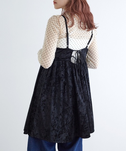 「w closet」 キャミソール FREE ブルー レディース_画像5