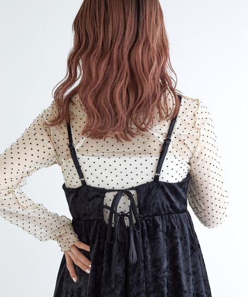 「w closet」 キャミソール FREE ブルー レディース_画像6