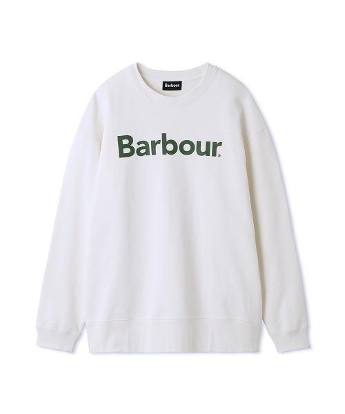 「Barbour」 スウェットカットソー LARGE ホワイト メンズ