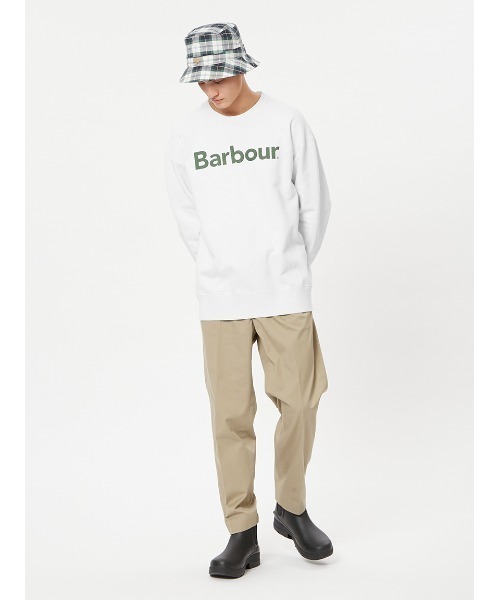 「Barbour」 スウェットカットソー LARGE ホワイト メンズ_2