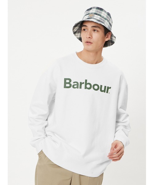 「Barbour」 スウェットカットソー LARGE ホワイト メンズ_3