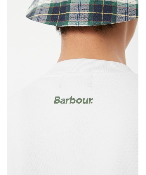 「Barbour」 スウェットカットソー LARGE ホワイト メンズ_4