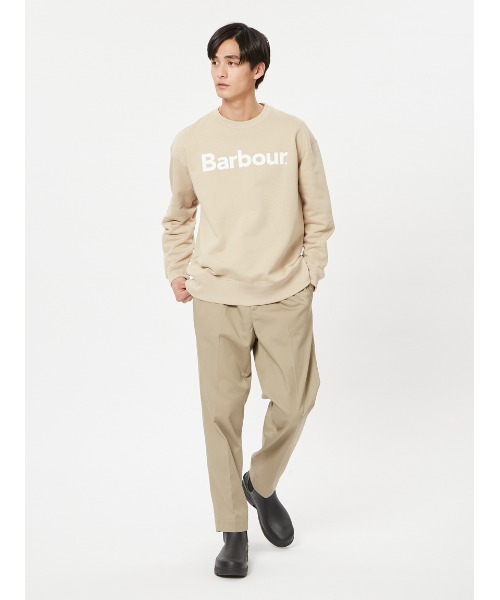 「Barbour」 スウェットカットソー LARGE ホワイト メンズ_5