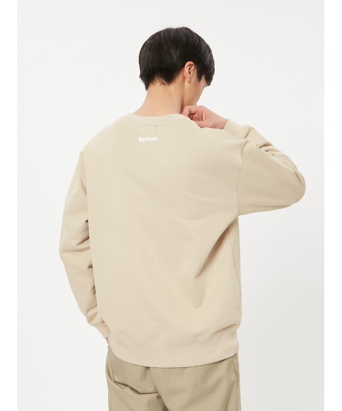 「Barbour」 スウェットカットソー LARGE ホワイト メンズ_7
