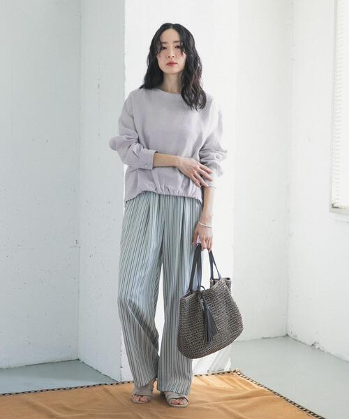 HAVERSACK リネンフロントギャザープルオーバー シャツ リネンフロントギャザープルオーバー（シャツ/ブラウス）｜URBAN