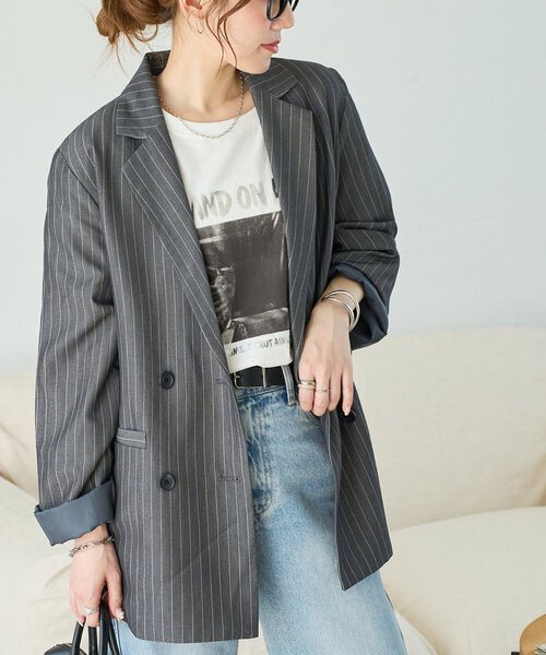 「DISCOAT」 ジャケット MEDIUM ベージュ レディース_画像2