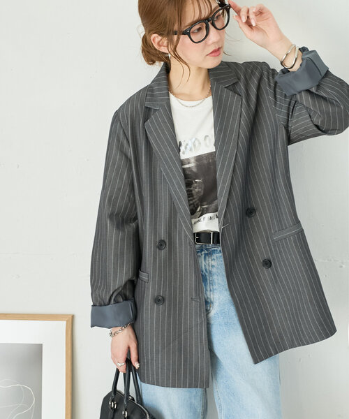 「DISCOAT」 ジャケット MEDIUM ベージュ レディース_画像4