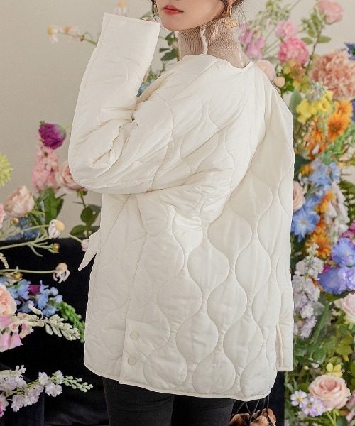 「DAY CLOSET」 ノーカラージャケット M ブラック レディース_画像3