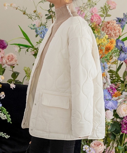 「DAY CLOSET」 ノーカラージャケット M ブラック レディース_画像4
