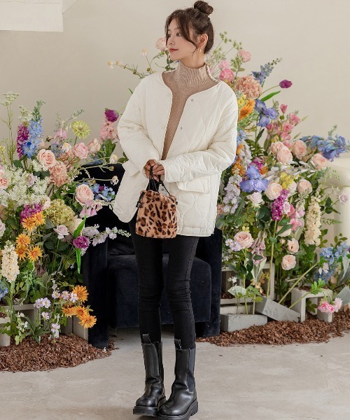 「DAY CLOSET」 ノーカラージャケット M ブラック レディース_画像5