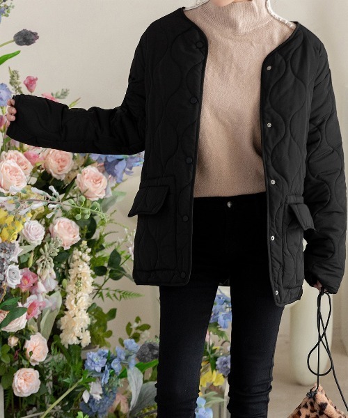 「DAY CLOSET」 ノーカラージャケット M ブラック レディース_画像8