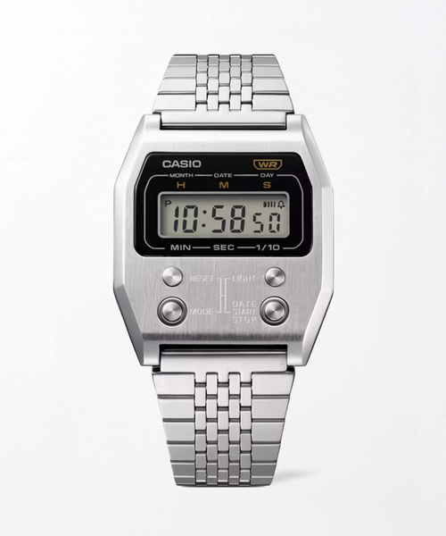 ドゥーズィエムクラス【CASIO】PREMIUM A1100 SILVER☆美品 CASIO（カシオ） 腕時計 Web限定 CASIO PREMIUM A1100D-1JF レディース