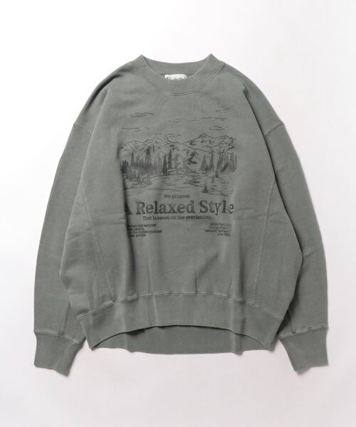 「RNA-N」 スウェットカットソー MEDIUM グリーン レディース_画像2