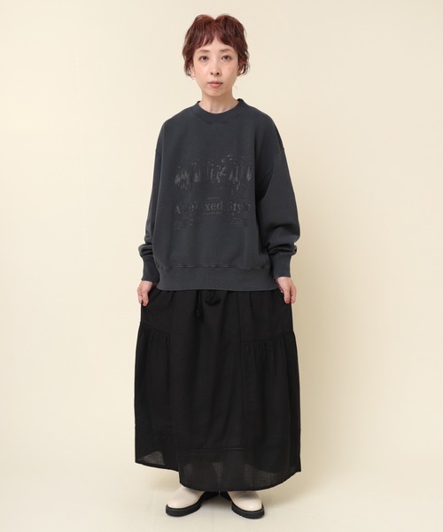 「RNA-N」 スウェットカットソー MEDIUM グリーン レディース_画像4