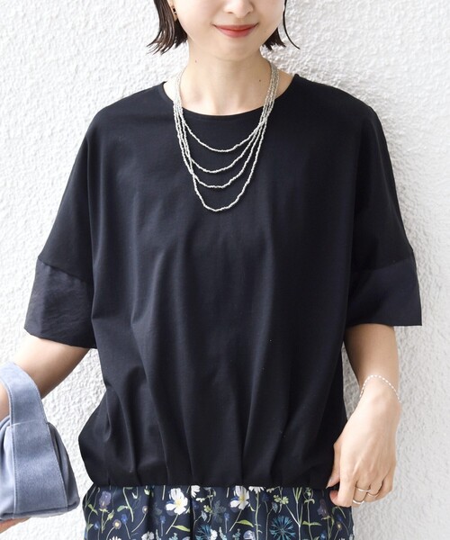 SHIPS（シップス） tシャツ 「一部追加」「接触冷感 / 手洗い可能」裾
