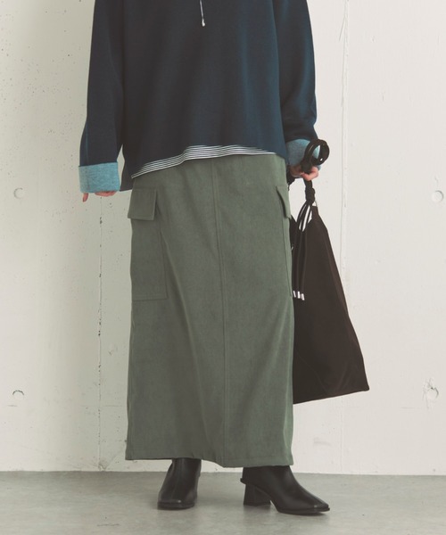 「DOUX ARCHIVES」 ロングスカート 38 モカ レディース_画像2