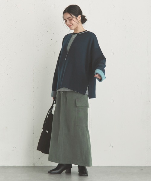 「DOUX ARCHIVES」 ロングスカート 38 モカ レディース_画像6