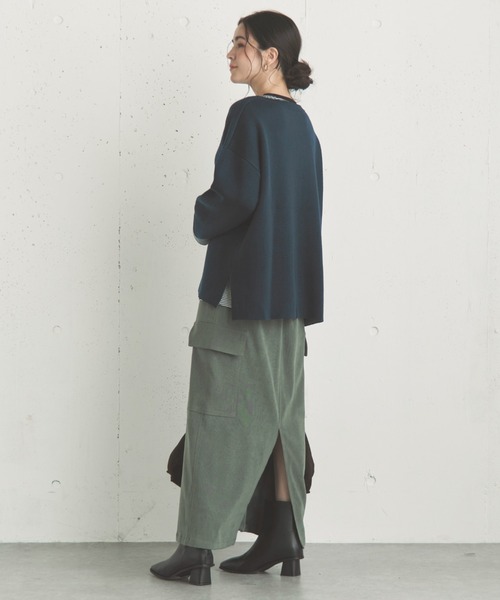 「DOUX ARCHIVES」 ロングスカート 38 モカ レディース_画像9