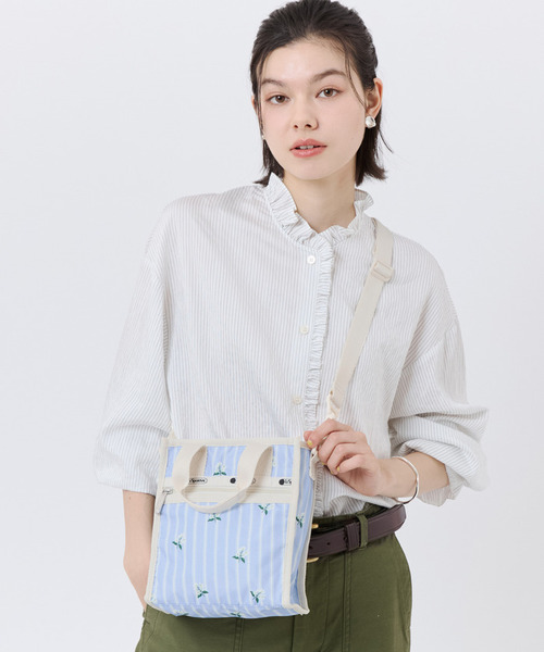 ✨日本限定・美品 レスポートサック ボストンバッグ ジャガードストラップ LeSportsac（レスポートサック） ショルダーバッグ バッグ MINI N/S