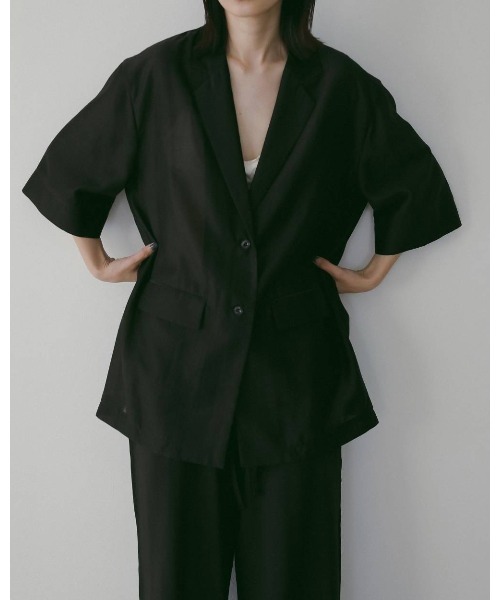 MIDWEST コート アウター anuke Sheer Halfsleeve Jacket レディース