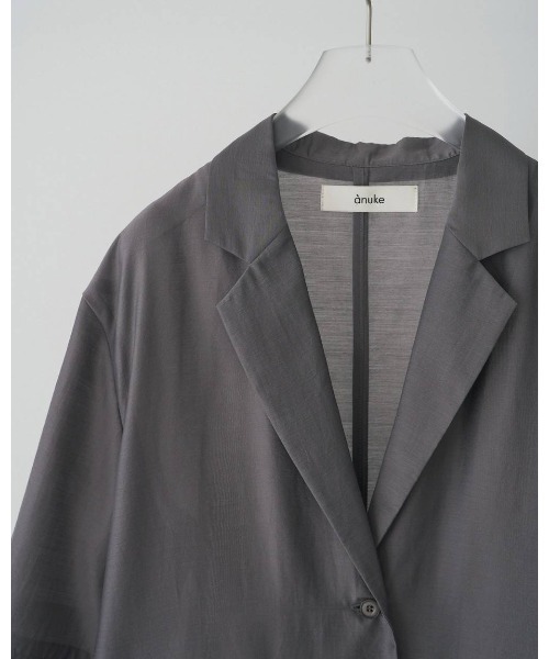 MIDWEST コート アウター anuke Sheer Halfsleeve Jacket レディース