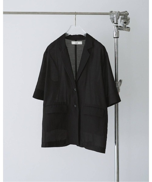 MIDWEST コート アウター anuke Sheer Halfsleeve Jacket レディース
