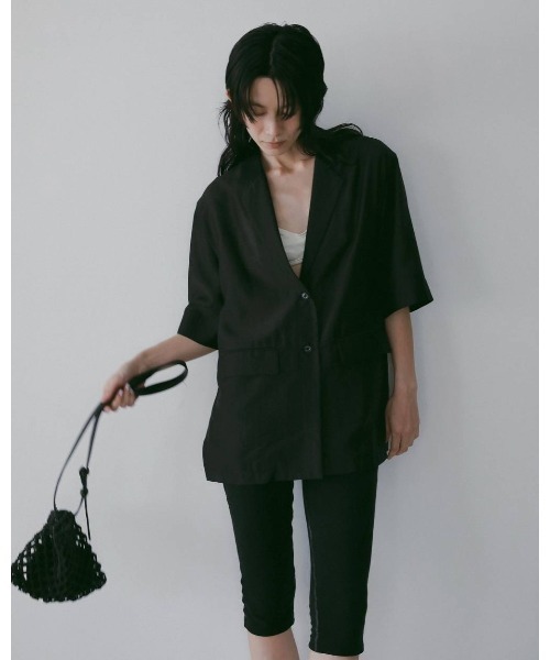 MIDWEST コート アウター anuke Sheer Halfsleeve Jacket レディース