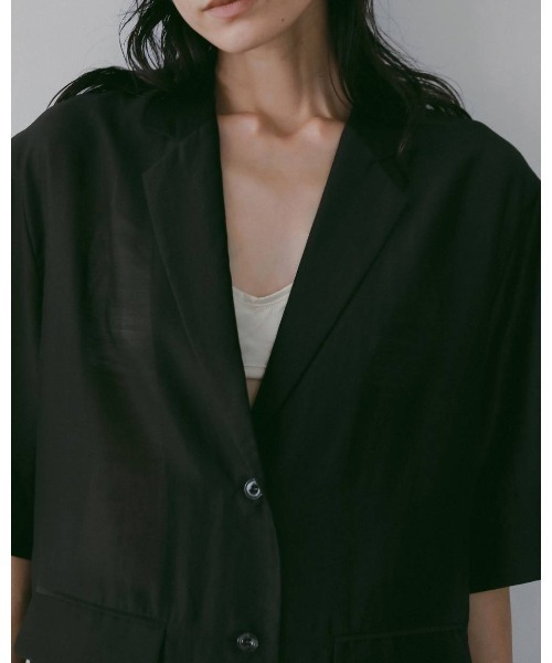 anuke（アンヌーク） コート アウター anuke Sheer Halfsleeve Jacket