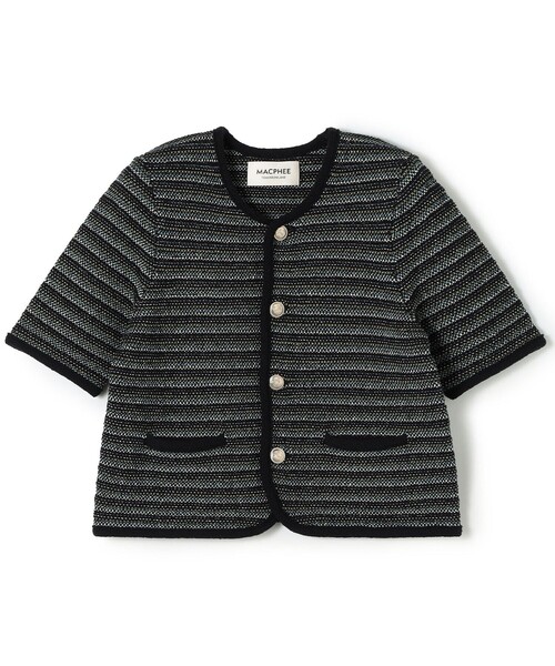 MACPHEE（マカフィー） ジャケット ノーカラージャケット ジャカード