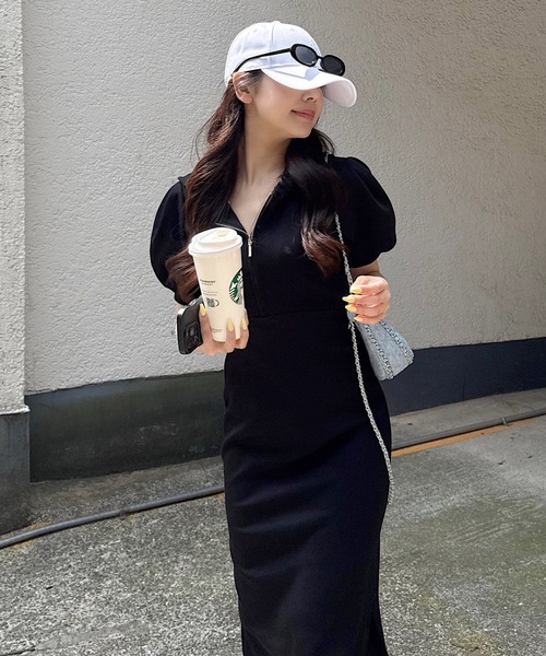 「ROYAL PARTY」 半袖ワンピース FREE ベージュ レディース_画像5