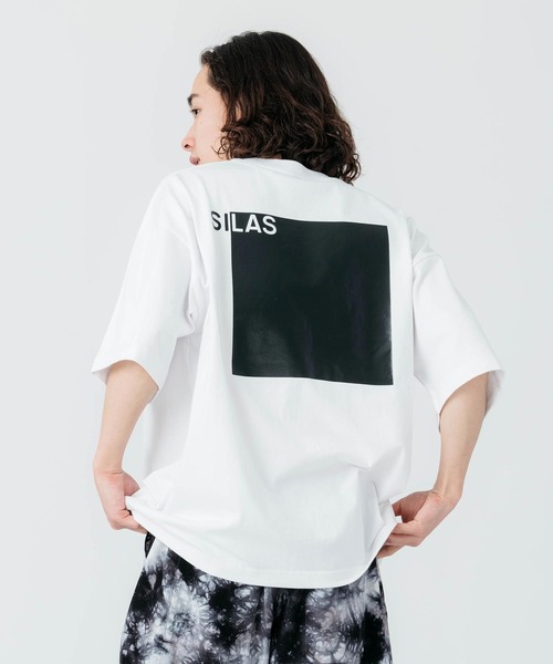 「SILAS」 半袖Tシャツ L ホワイト メンズ_画像4