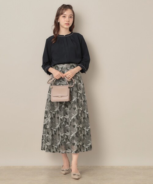 「couture brooch」 フレアスカート 38 ブルー レディース_画像2