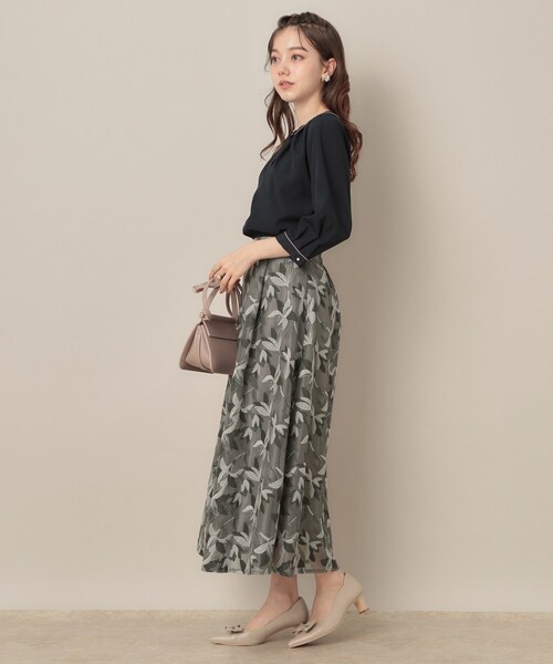 「couture brooch」 フレアスカート 38 ブルー レディース_画像3