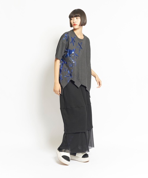 「gomme」 半袖Tシャツ MEDIUM ブラック レディース_画像8