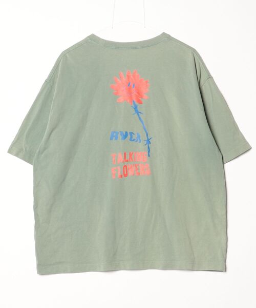 「RVCA」 半袖Tシャツ L グリーン メンズ_画像2