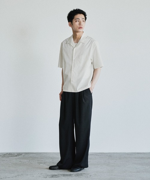 「WYM LIDNM」 半袖シャツ L サックスブルー メンズ_画像4
