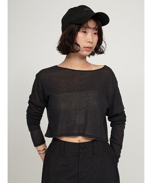 「emmi」 長袖カットソー ONE SIZE ホワイト レディース_画像2
