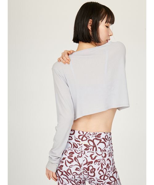 「emmi」 長袖カットソー ONE SIZE ホワイト レディース_画像4