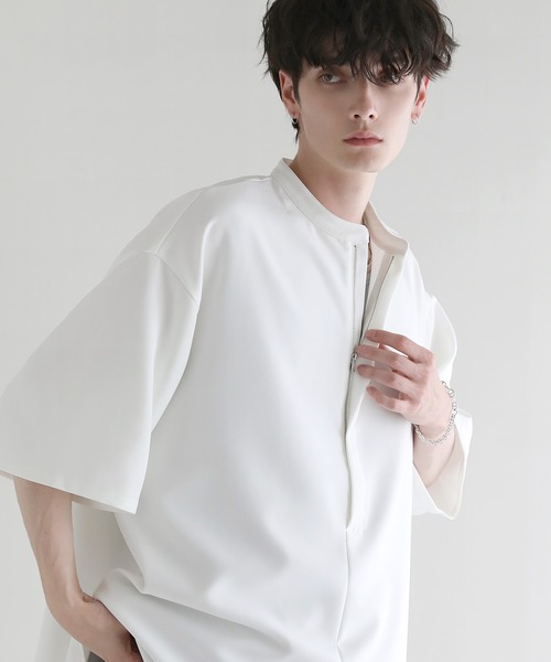 「LILL」 半袖シャツ L ホワイト メンズ_画像6