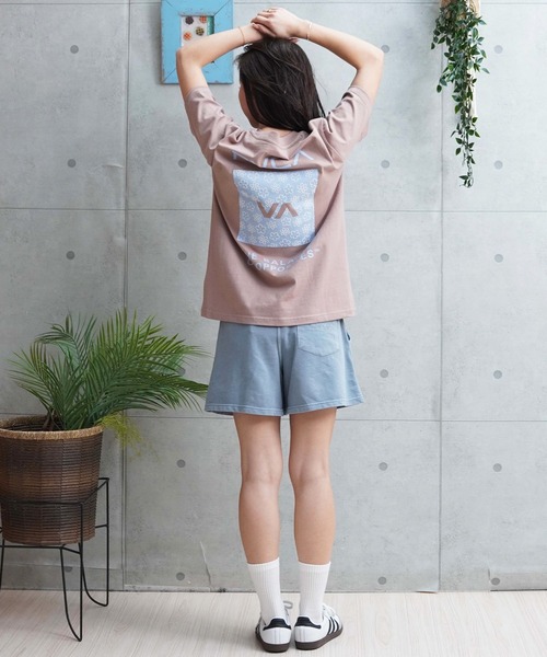 「RVCA」 半袖Tシャツ L ブラック レディース_画像7